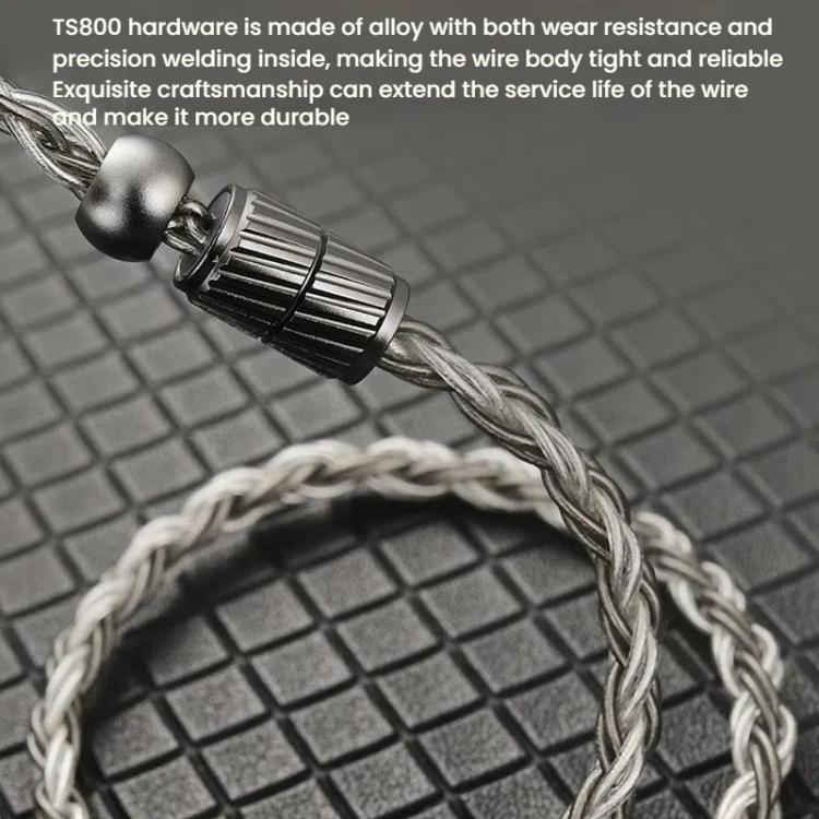 CVJ TS800 Eight Strands Copper Silver Plated Interchangeable Audio Plugs Headphone Upgrade Cable, Style: Type-C S Pin - Cable & Splitter by CVJ | Online Shopping UK | buy2fix