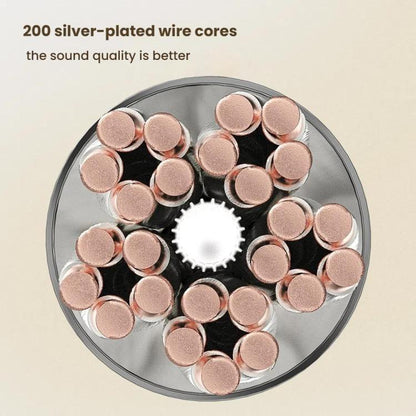 CVJ TS800 Eight Strands Copper Silver Plated Interchangeable Audio Plugs Headphone Upgrade Cable, Style: Type-C S Pin - Cable & Splitter by CVJ | Online Shopping UK | buy2fix