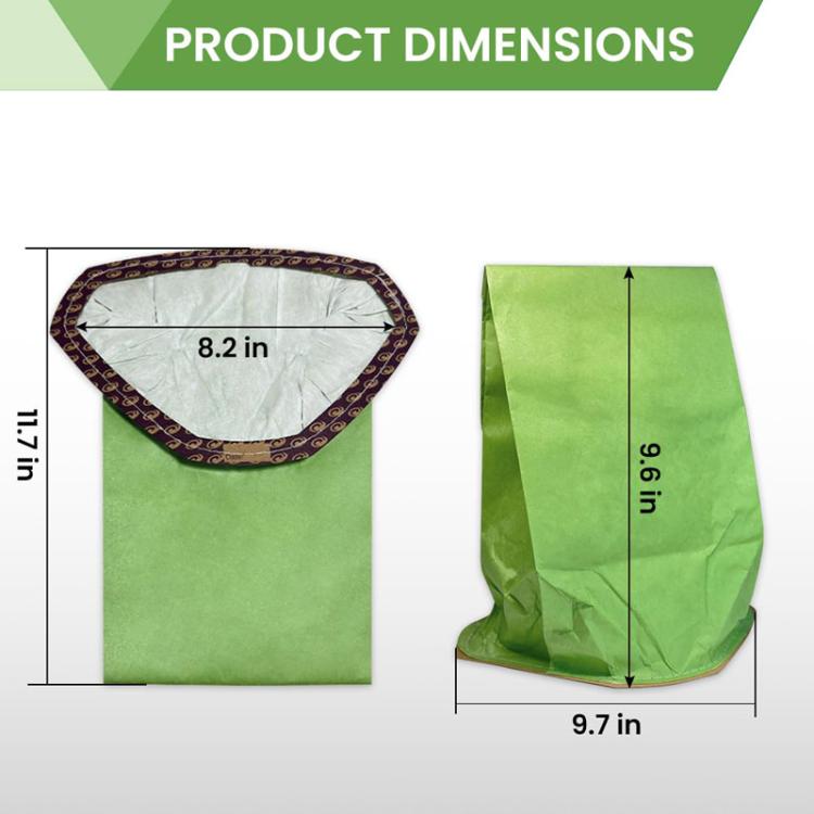 2pcs For ProTeam 107314 Vacuum Cleaner Accessories Paper Bag Dust Collection Bag(Printed) - Other Accessories by buy2fix | Online Shopping UK | buy2fix