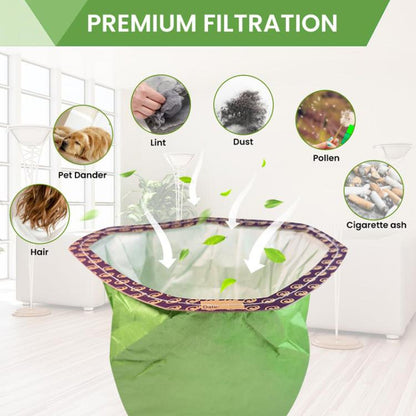 2pcs For ProTeam 107314 Vacuum Cleaner Accessories Paper Bag Dust Collection Bag(Printed) - Other Accessories by buy2fix | Online Shopping UK | buy2fix