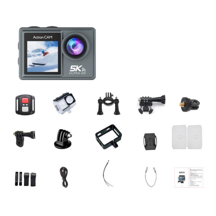 M40TR With Touch Screen + Remote Control 5K Action Camera Anti-Shake Outdoor HD Shooting Cycling Recorder Under Dive Camera - Sports Camera by buy2fix | Online Shopping UK | buy2fix