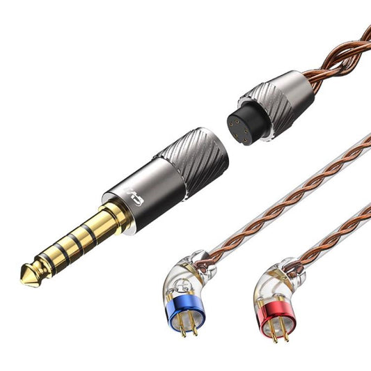 CVJ VS400 Interchangeable Audio Plug Oxygen-Free Copper Headphone Upgrade Cable, Style: 4.4mm 0.78mm - Cable & Splitter by CVJ | Online Shopping UK | buy2fix