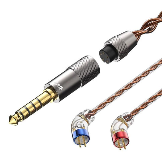 CVJ VS400 Interchangeable Audio Plug Oxygen-Free Copper Headphone Upgrade Cable, Style: 4.4mm 0.78mm