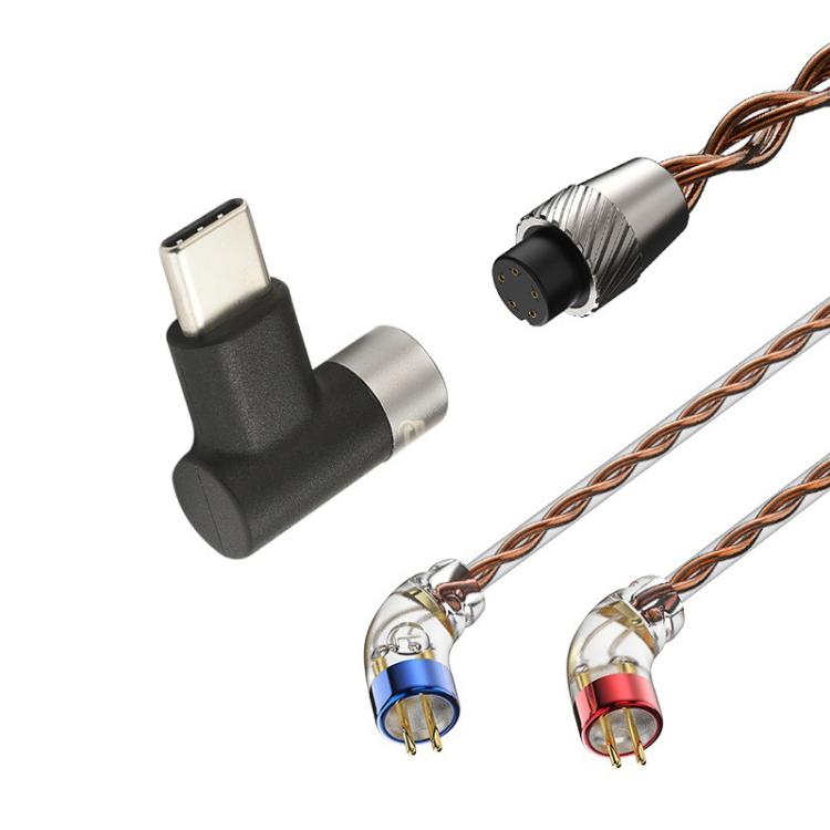 CVJ VS400 Interchangeable Audio Plug Oxygen-Free Copper Headphone Upgrade Cable, Style: Type-C 0.75mm - Cable & Splitter by CVJ | Online Shopping UK | buy2fix