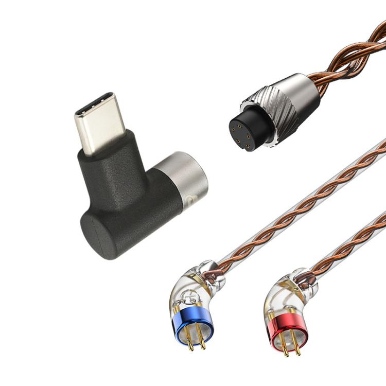CVJ VS400 Interchangeable Audio Plug Oxygen-Free Copper Headphone Upgrade Cable, Style: Type-C 0.78mm - Cable & Splitter by CVJ | Online Shopping UK | buy2fix