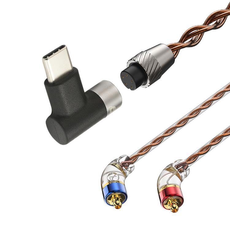 CVJ VS400 Interchangeable Audio Plug Oxygen-Free Copper Headphone Upgrade Cable, Style: Type-C MMCX - Cable & Splitter by CVJ | Online Shopping UK | buy2fix