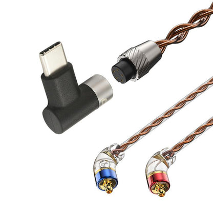 CVJ VS400 Interchangeable Audio Plug Oxygen-Free Copper Headphone Upgrade Cable, Style: Type-C MMCX - Cable & Splitter by CVJ | Online Shopping UK | buy2fix