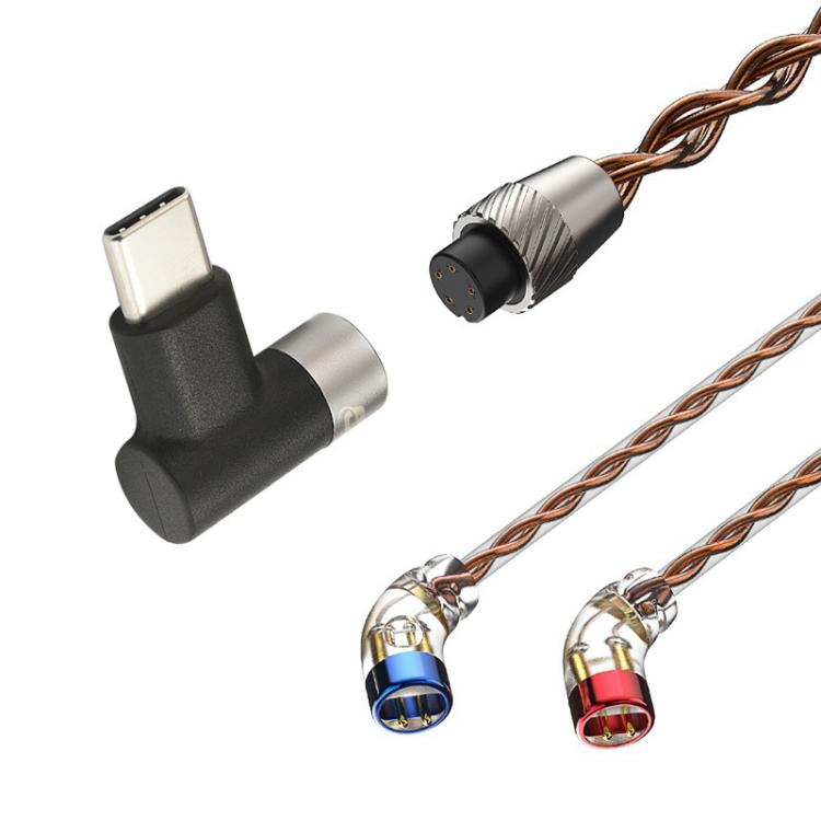 CVJ VS400 Interchangeable Audio Plug Oxygen-Free Copper Headphone Upgrade Cable, Style: Type-C S Pin - Cable & Splitter by CVJ | Online Shopping UK | buy2fix