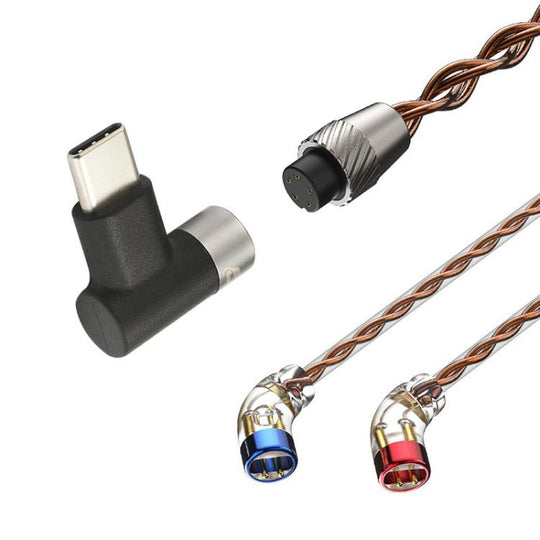 CVJ VS400 Interchangeable Audio Plug Oxygen-Free Copper Headphone Upgrade Cable, Style: Type-C S Pin