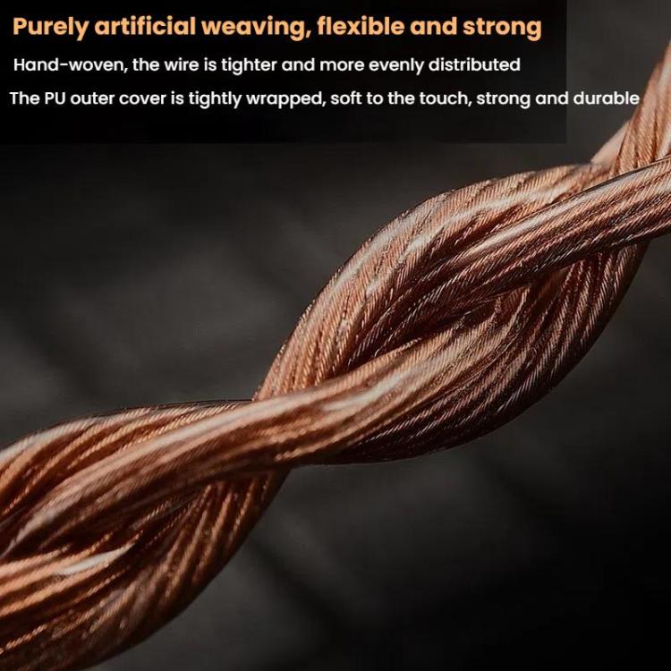 CVJ VS400 Interchangeable Audio Plug Oxygen-Free Copper Headphone Upgrade Cable, Style: Type-C 0.75mm - Cable & Splitter by CVJ | Online Shopping UK | buy2fix