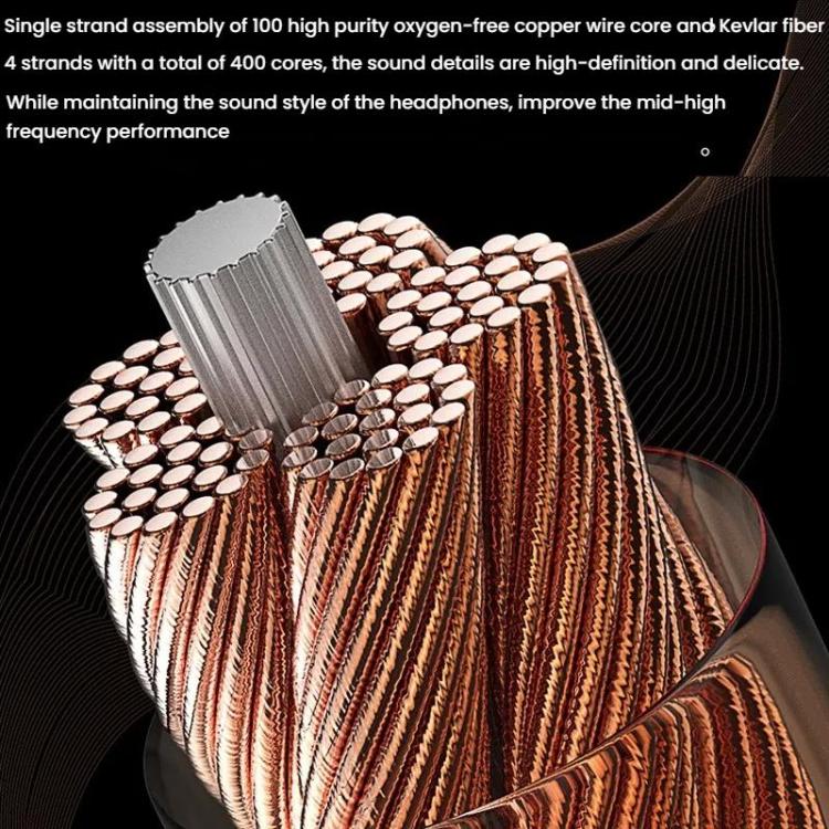 CVJ VS400 Interchangeable Audio Plug Oxygen-Free Copper Headphone Upgrade Cable, Style: Type-C 0.75mm - Cable & Splitter by CVJ | Online Shopping UK | buy2fix