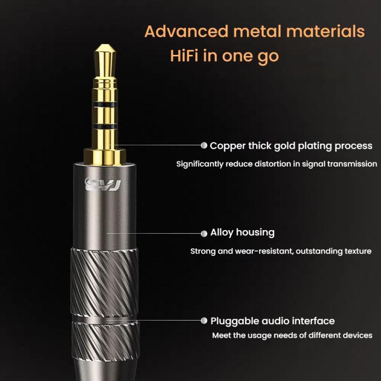 CVJ VS400 Interchangeable Audio Plug Oxygen-Free Copper Headphone Upgrade Cable, Style: 4.4mm S Pin - Cable & Splitter by CVJ | Online Shopping UK | buy2fix