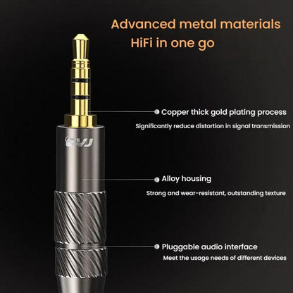 CVJ VS400 Interchangeable Audio Plug Oxygen-Free Copper Headphone Upgrade Cable, Style: 4.4mm 0.78mm - Cable & Splitter by CVJ | Online Shopping UK | buy2fix