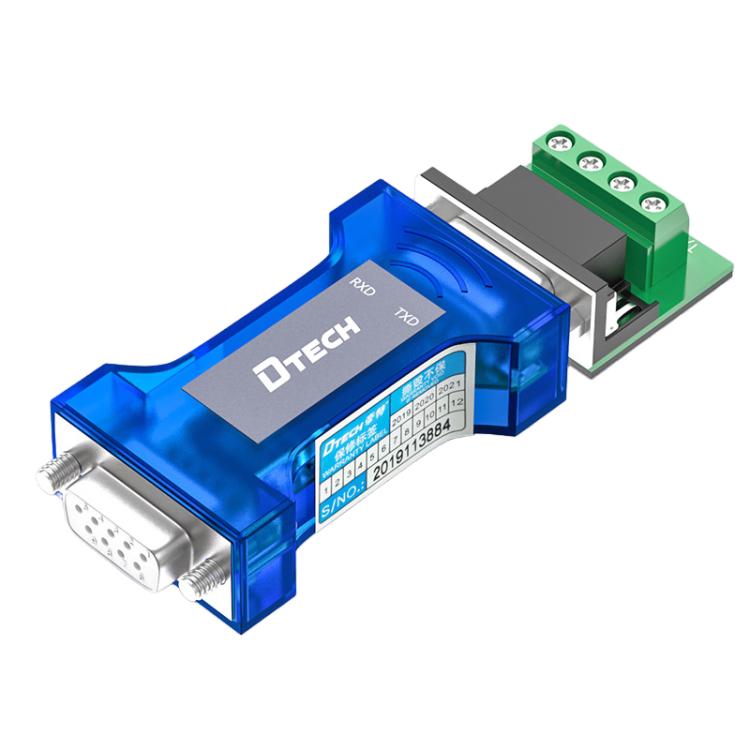 DTECH RS232 To RS485 Bi-Directional Converter With Surge & Transient Protection - Opto-Isolated Passive Interface - RS485 / RS232 Series by DTECH | Online Shopping UK | buy2fix