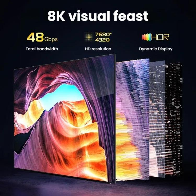 DTECH DT-HF8005 8K 60Hz HDMI 2.1 Fiber Optic Cable Dolby Atmos, EARC For PS5, Xbox, Home Theater, Gaming Monitor 3m - Cable by DTECH | Online Shopping UK | buy2fix