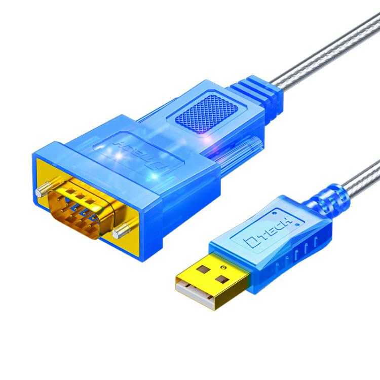 DTECH  DT-5011 USB 2.0 to RS232 Serial Adapter Cable, FT232 & ZT213 Dual-Chip with LED Indicator, Length: 0.5m - RS485 / RS232 Series by DTECH | Online Shopping UK | buy2fix