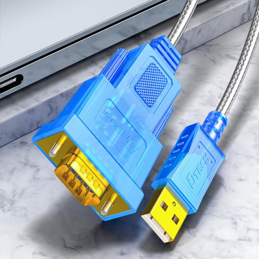 DTECH  DT-5011 USB 2.0 to RS232 Serial Adapter Cable, FT232 & ZT213 Dual-Chip with LED Indicator, Length: 3m - RS485 / RS232 Series by DTECH | Online Shopping UK | buy2fix