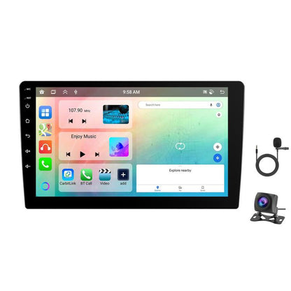 9 Inch Android 4+64G Dual-Butt Large Screen Car Carplay Built-In DAB Car Central Control Integrated Navigation System, Spec: Standard+AHD+Microphone - Car MP3 & MP4 & MP5 by buy2fix | Online Shopping UK | buy2fix