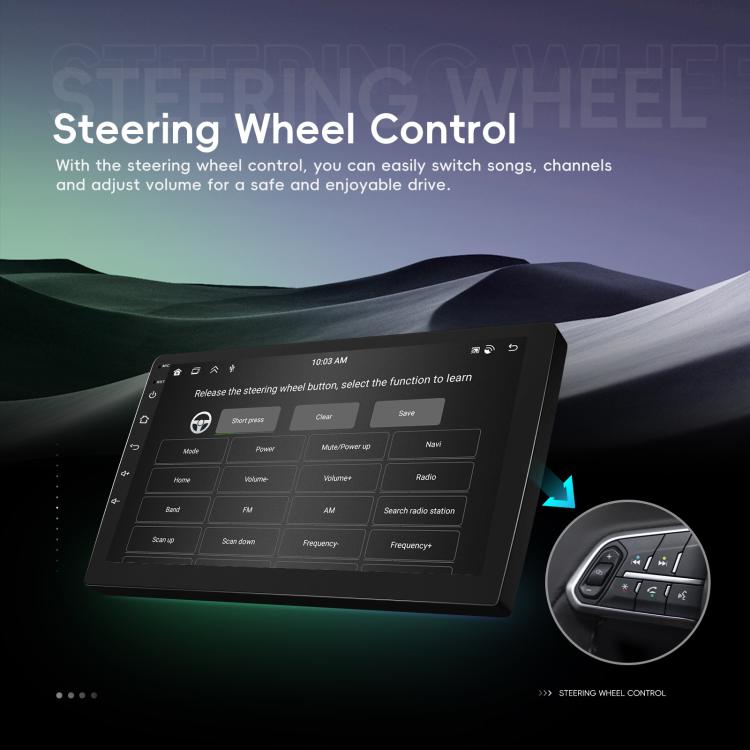 9 Inch Android 4+64G Dual-Butt Large Screen Car Carplay Built-In DAB Car Central Control Integrated Navigation System, Spec: Standard - Car MP3 & MP4 & MP5 by buy2fix | Online Shopping UK | buy2fix