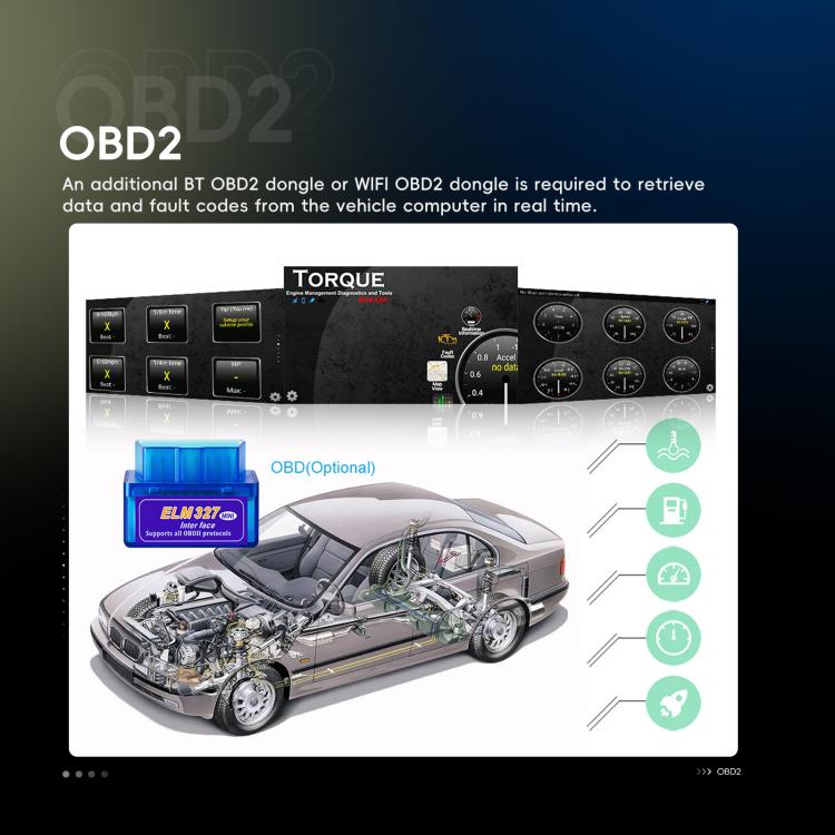 9 Inch Android 4+64G Dual-Butt Large Screen Car Carplay Built-In DAB Car Central Control Integrated Navigation System, Spec: Standard+AHD+Microphone - Car MP3 & MP4 & MP5 by buy2fix | Online Shopping UK | buy2fix