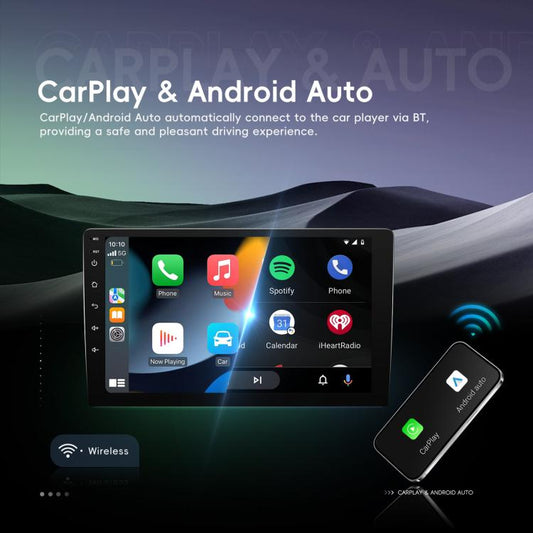 9 Inch Android 4+64G Dual-Butt Large Screen Car Carplay Built-In DAB Car Central Control Integrated Navigation System, Spec: Standard - Car MP3 & MP4 & MP5 by buy2fix | Online Shopping UK | buy2fix