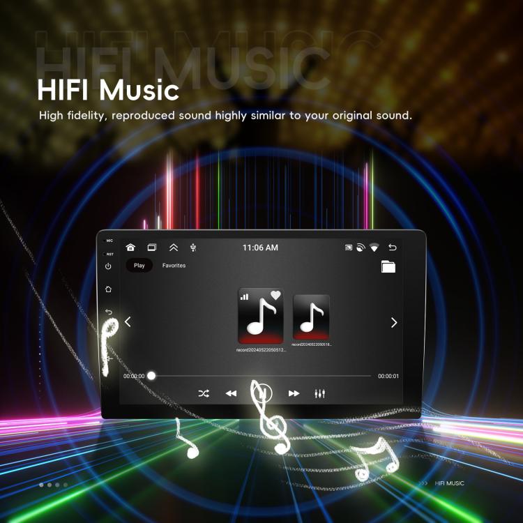 9 Inch Android 4+64G Dual-Butt Large Screen Car Carplay Built-In DAB Car Central Control Integrated Navigation System, Spec: Standard+AHD+Microphone - Car MP3 & MP4 & MP5 by buy2fix | Online Shopping UK | buy2fix