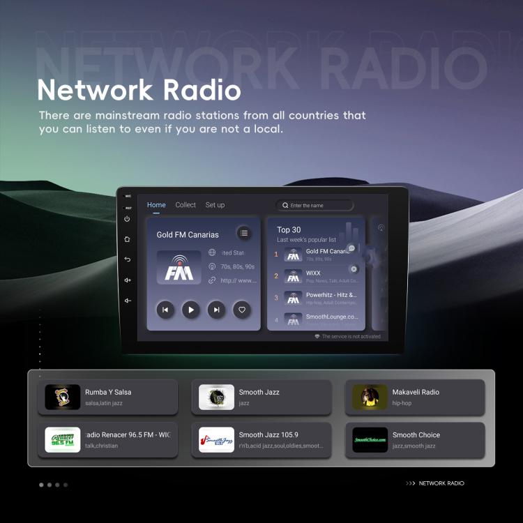 9 Inch Android 4+64G Dual-Butt Large Screen Car Carplay Built-In DAB Car Central Control Integrated Navigation System, Spec: Standard - Car MP3 & MP4 & MP5 by buy2fix | Online Shopping UK | buy2fix