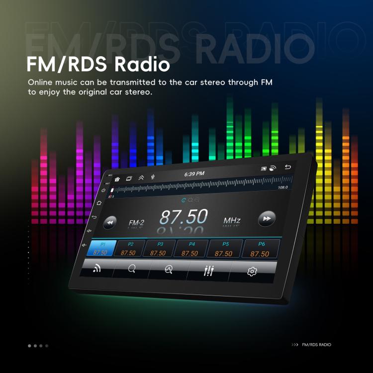 9 Inch Android 4+64G Dual-Butt Large Screen Car Carplay Built-In DAB Car Central Control Integrated Navigation System, Spec: Standard+AHD+Microphone - Car MP3 & MP4 & MP5 by buy2fix | Online Shopping UK | buy2fix