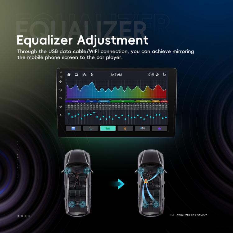 9 Inch Android 4+64G Dual-Butt Large Screen Car Carplay Built-In DAB Car Central Control Integrated Navigation System, Spec: Standard - Car MP3 & MP4 & MP5 by buy2fix | Online Shopping UK | buy2fix