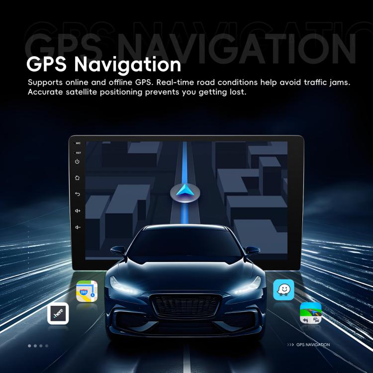 9 Inch Android 4+64G Dual-Butt Large Screen Car Carplay Built-In DAB Car Central Control Integrated Navigation System, Spec: Standard+AHD+Microphone - Car MP3 & MP4 & MP5 by buy2fix | Online Shopping UK | buy2fix