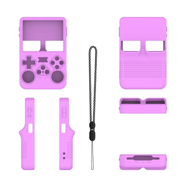For ANBERNIC R36S Handheld Game Consoles Dustproof Silicone Protective Cover(Light Purple) - Cases by buy2fix | Online Shopping UK | buy2fix