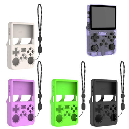 For ANBERNIC R36S Handheld Game Consoles Dustproof Silicone Protective Cover(Light Purple) - Cases by buy2fix | Online Shopping UK | buy2fix