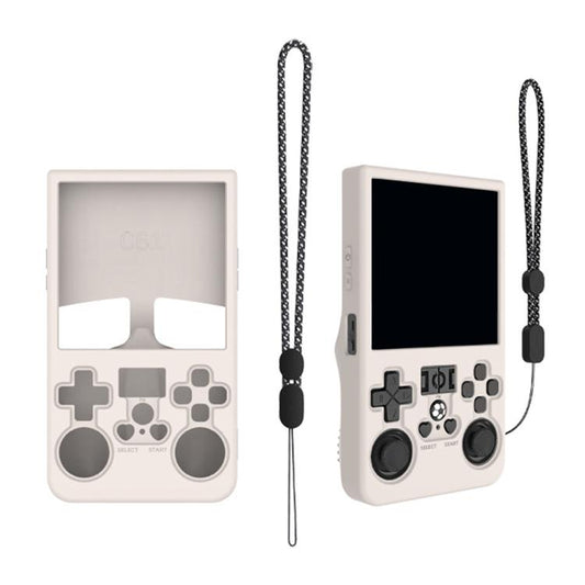 For R36 MAX Handheld Game Consoles Dustproof Silicone Protective Cover(Beige) - Cases by buy2fix | Online Shopping UK | buy2fix