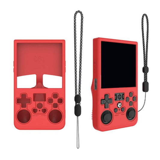 For R36 MAX Handheld Game Consoles Dustproof Silicone Protective Cover(Red) - Cases by buy2fix | Online Shopping UK | buy2fix
