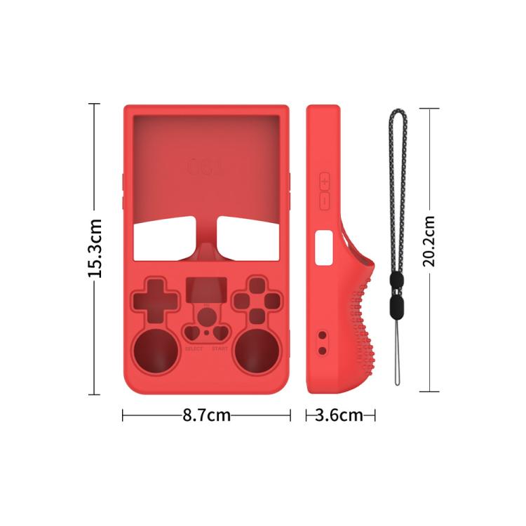 For R36 MAX Handheld Game Consoles Dustproof Silicone Protective Cover(Beige) - Cases by buy2fix | Online Shopping UK | buy2fix