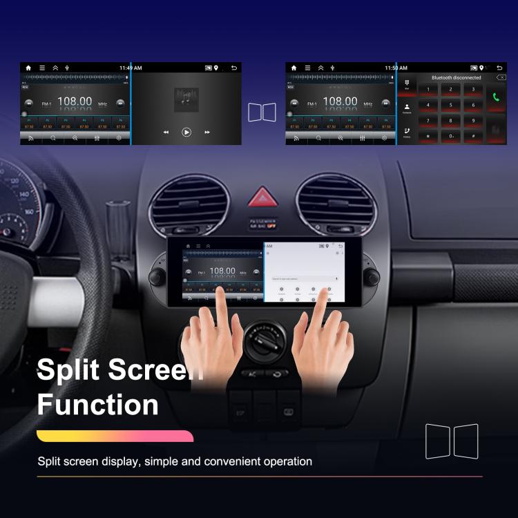 For Volkswagen Beetle 2002-2010 6.86 inch 2+64G Horizontal Screen Android Car Player, Spec: Standard - Car MP3 & MP4 & MP5 by buy2fix | Online Shopping UK | buy2fix