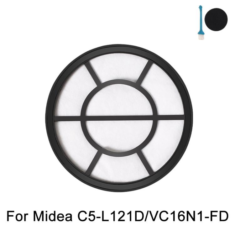 For Midea C5-L121D / VC16N1-FD Vacuum Cleaner Parts Inlet Filter Cotton Filter Element(Black) - For Midea Accessories by buy2fix | Online Shopping UK | buy2fix