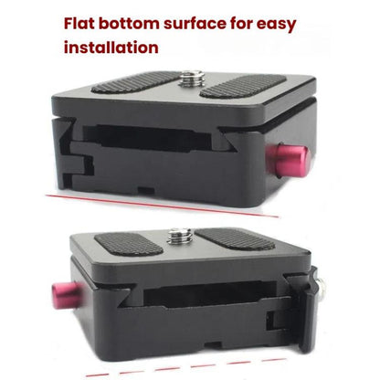 P50 Camera Quick Release Clamp & Plate Kit with 3/8 Inch Thread Thread For Stabilizers, Tripods, Monopods, Sliders - Quick Release Plate by buy2fix | Online Shopping UK | buy2fix