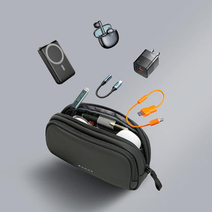 BANGE 3067 Travel Digital Storage Bag Multi-compartment Data Cable Daily Business Trip Handbag(Black) - Digital Storage Bag by BANGE | Online Shopping UK | buy2fix