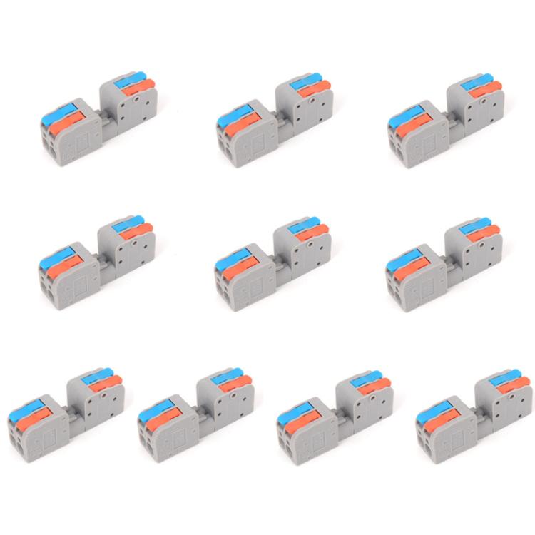 10pcs 2 In 2 Out Terminal Block Wire Push-on Quick Docking Snap Cap(KV232-2PC) - Connectors & Terminals by buy2fix | Online Shopping UK | buy2fix