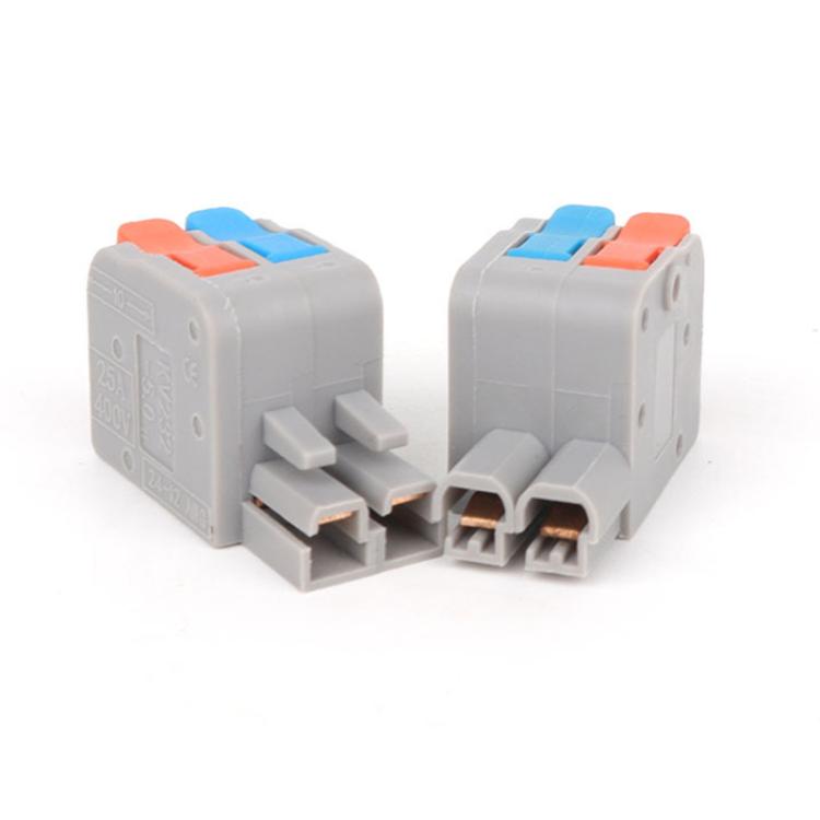 10pcs 2 In 2 Out Terminal Block Wire Push-on Quick Docking Snap Cap(KV232-2PC) - Connectors & Terminals by buy2fix | Online Shopping UK | buy2fix