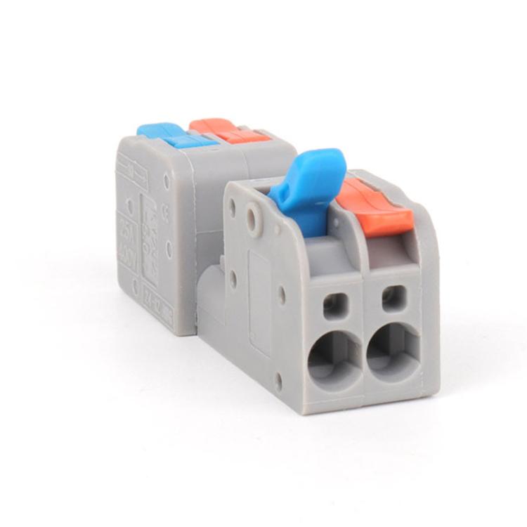 10pcs 2 In 2 Out Terminal Block Wire Push-on Quick Docking Snap Cap(KV232-2PC) - Connectors & Terminals by buy2fix | Online Shopping UK | buy2fix