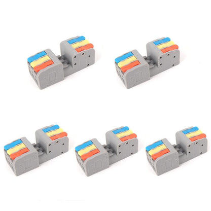 5pcs 3 In 3 Out Terminal Block Push-type Junction Box(KV232-3PC) - Connectors & Terminals by buy2fix | Online Shopping UK | buy2fix