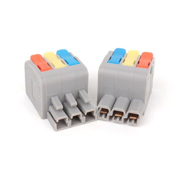 5pcs 3 In 3 Out Terminal Block Push-type Junction Box(KV232-3PC) - Connectors & Terminals by buy2fix | Online Shopping UK | buy2fix