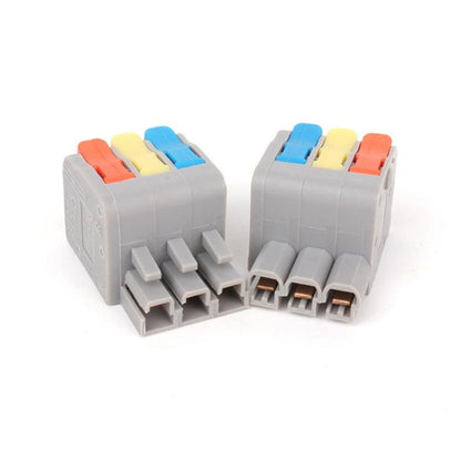 5pcs 3 In 3 Out Terminal Block Push-type Junction Box(KV232-3PC) - Connectors & Terminals by buy2fix | Online Shopping UK | buy2fix