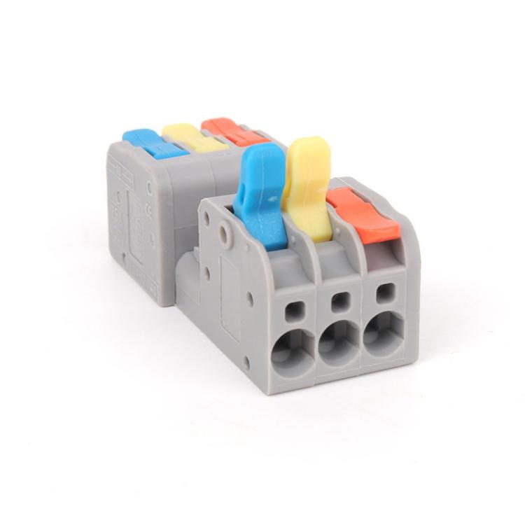 5pcs 3 In 3 Out Terminal Block Push-type Junction Box(KV232-3PC) - Connectors & Terminals by buy2fix | Online Shopping UK | buy2fix