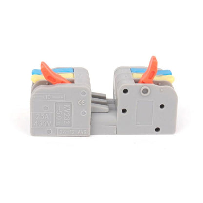 5pcs 3 In 3 Out Terminal Block Push-type Junction Box(KV232-3PC) - Connectors & Terminals by buy2fix | Online Shopping UK | buy2fix