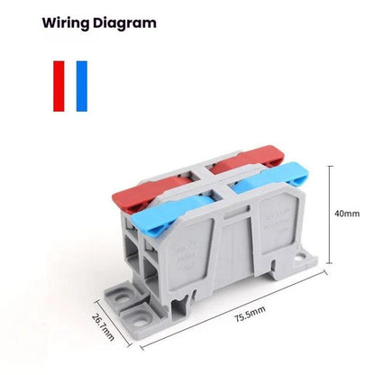 75A Quick-Press Terminal Block Wire Connector(2 In 2 Out) - Connectors & Terminals by buy2fix | Online Shopping UK | buy2fix