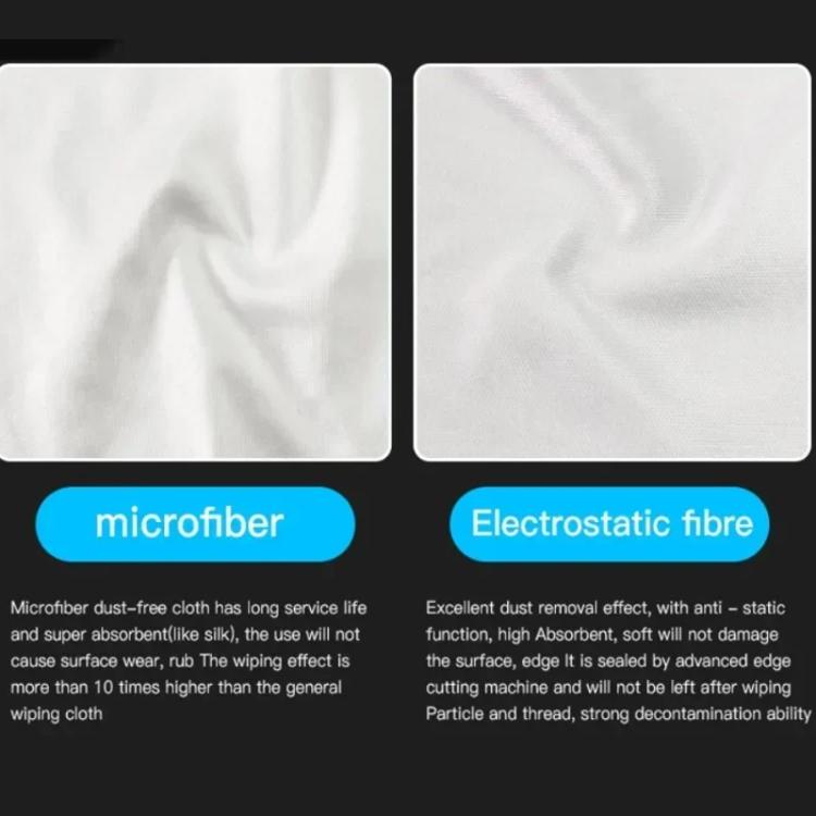 MaAnt 100pcs /Pack Electrostatic Fiber Dustless Cloth Cell Phone Film Repair Anti-Static Dustless Cloth Industrial Wiping Cloths Lint Free Cleaning Cloths - Dust Remove Tool by MaAnt | Online Shopping UK | buy2fix