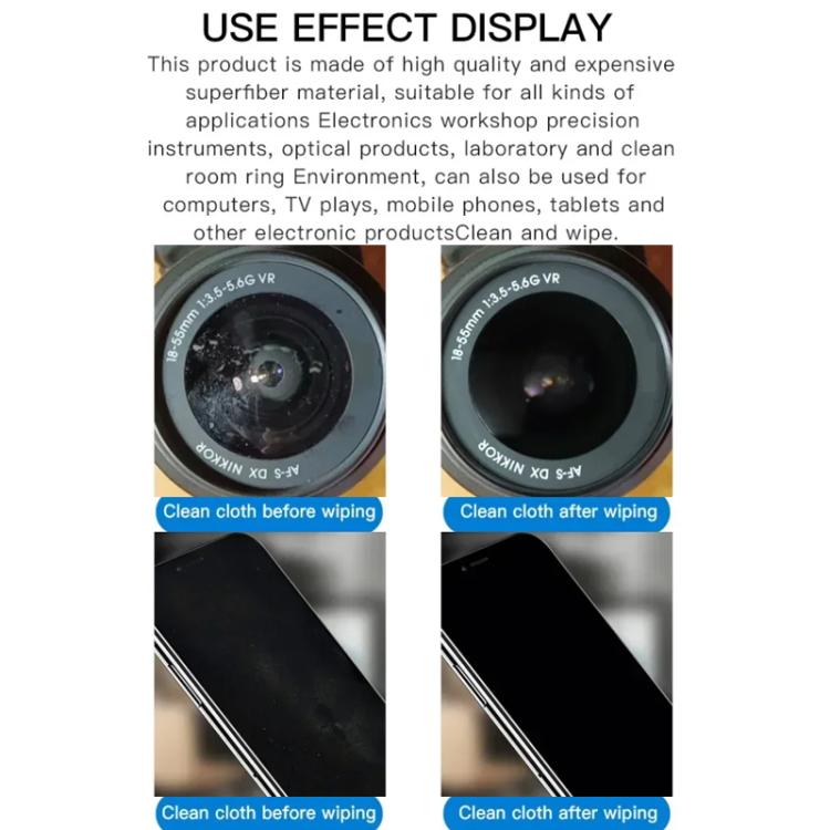 MaAnt 50pcs /Pack Superfine Fiber Dustless Cloth Cell Phone Film Repair Anti-Static Dustless Cloth Industrial Wiping Cloths Lint Free Cleaning Cloths - Dust Remove Tool by MaAnt | Online Shopping UK | buy2fix